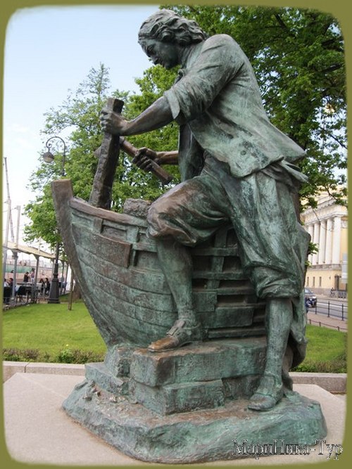 Санкт-Петербург царь плотник памятник